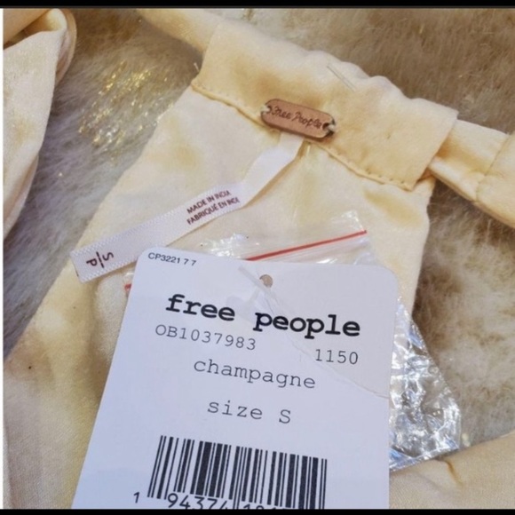 NWT Free People silky satin halter dress - Picture 4 of 7